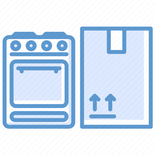 Box, delivery, oven, stove icon - Download on Iconfinder