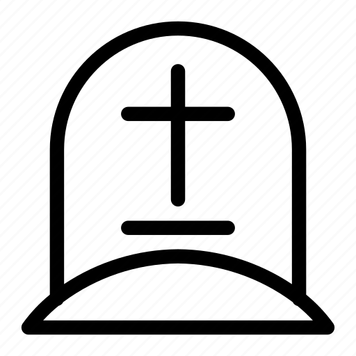 Cemetery, death, funeral, grave, gravestone, relicons, tombstone icon - Download on Iconfinder