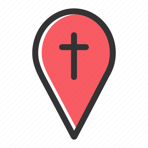 Church, direction, gps, location, marker, navigation, relicons icon - Download on Iconfinder