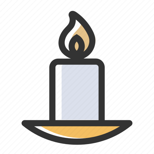 Candle, fire, flame, light, prayer, relicons, religious icon - Download on Iconfinder