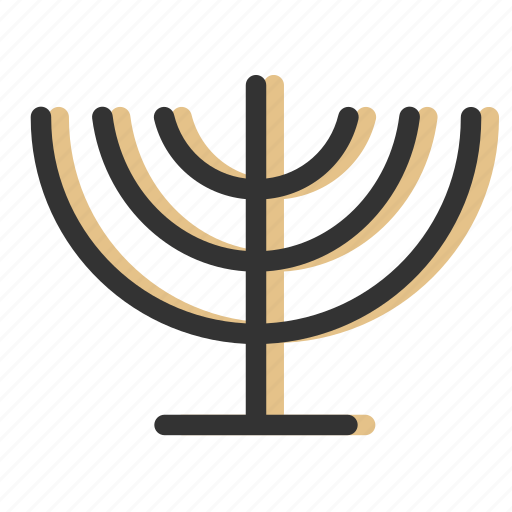 Candelabrum, candles, celebration, hanukkah, jewish, menorah, relicons icon - Download on Iconfinder