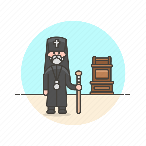 Father, priest, religion, clergy, clergyman, cross, pastor icon - Download on Iconfinder