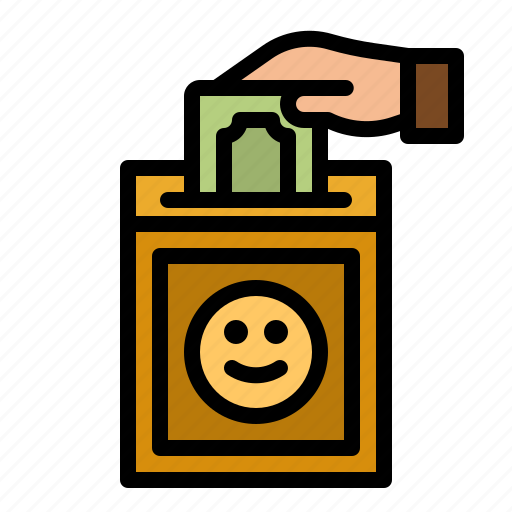Charity, money, give, away, hand icon - Download on Iconfinder
