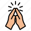 praying, praise, worship, religious, hand 