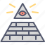 eye, masonry, pyramid, sauron 