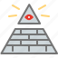 eye, masonry, pyramid, sauron 