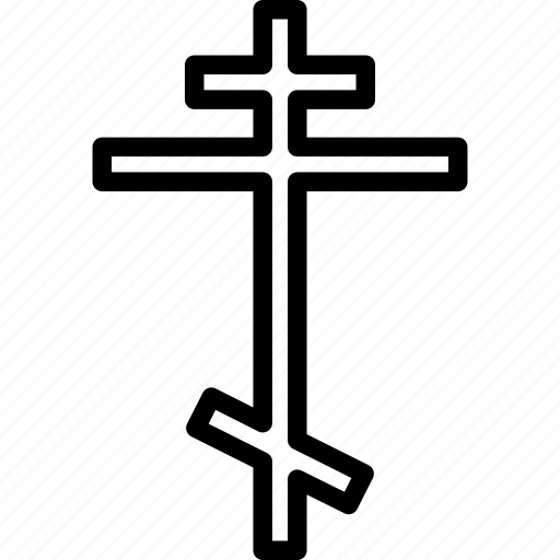 Christian, orthodox, patriarchal cross, religion icon - Download on Iconfinder