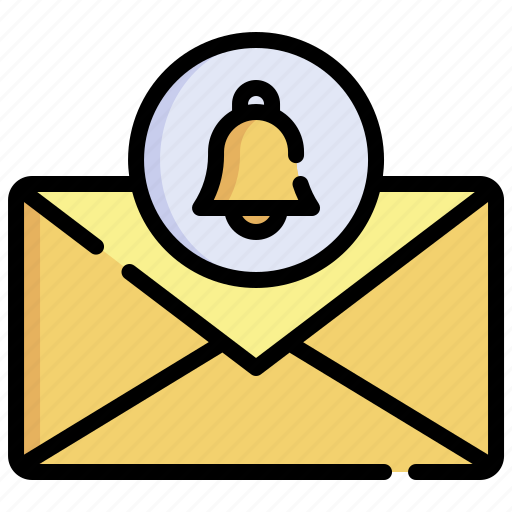 Email, messages, notification, bell, mailboxes, communications icon - Download on Iconfinder