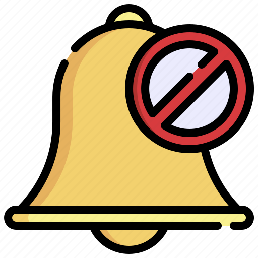 No, alarm, sound, prohibition, forbidden, bell icon - Download on Iconfinder