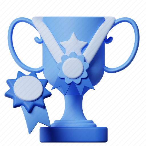 Trophy, medal, achievement, win, winner, education, school 3D illustration - Download on Iconfinder