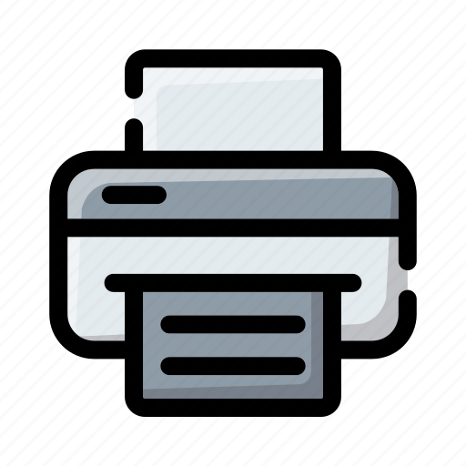 Printer, print, paper, file, document, page, sheet icon - Download on Iconfinder