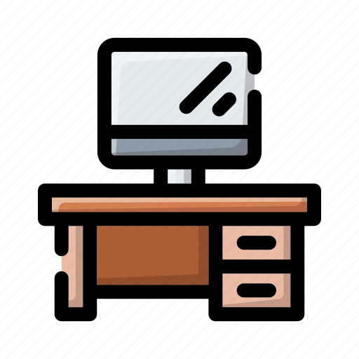 Workspace, table, desk, desktop, office, work, furniture icon - Download on Iconfinder