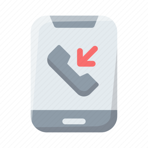 Incoming, call, phone, communication, interaction, talk, mobile icon - Download on Iconfinder