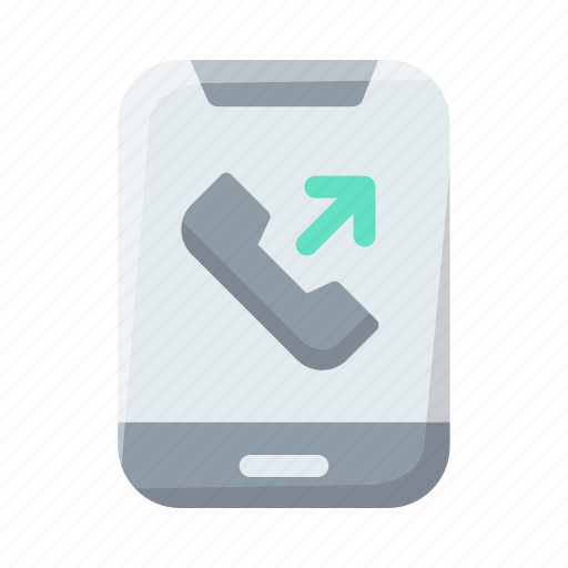 Outgoing, call, communication, mobile, smartphone, conversation, interaction icon - Download on Iconfinder