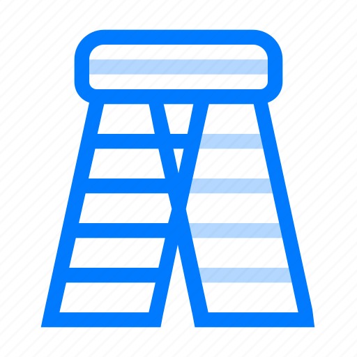Folding, ladder, folding ladder, tool, stairs icon - Download on Iconfinder