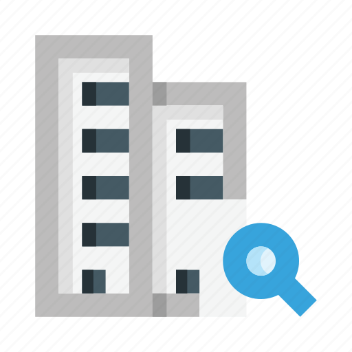 Building, home, search, scan, find, skyscraper, buy a house icon - Download on Iconfinder