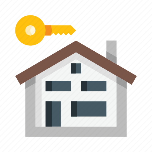 Rent, hire, house, dwelling, key, access, real estate icon - Download on Iconfinder