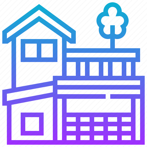 Asset, duplex, home, house, storey icon - Download on Iconfinder