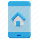 app, real, estate, smartphone, house, home, mobile, phone, 3d 