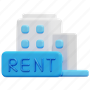 rent, rental, real, estate, property, apartment, lease, apartments, 3d 