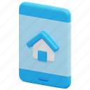 app, real, estate, smartphone, house, phone, home, mobile, 3d 
