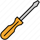 screwdriver, repair, fix, building, car, construction, settings, wrench, equipment