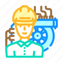 industrial, mechanic, repair, worker, equipment, job