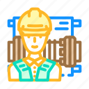 millwright, repair, worker, equipment, job, construction