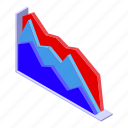 report, annual, graph, isometric