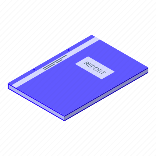 Report, folder, isometric icon - Download on Iconfinder