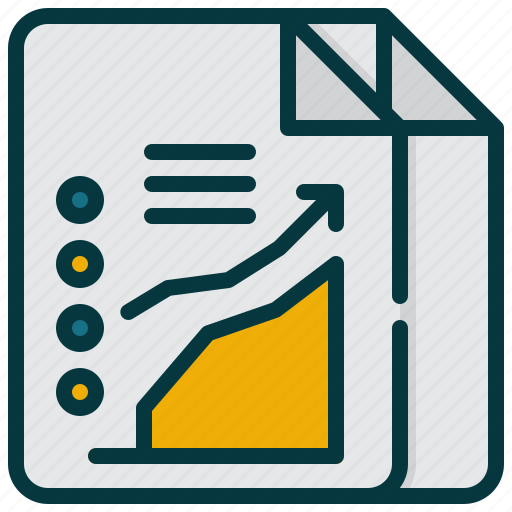 Document, file, report, growth, graph icon - Download on Iconfinder