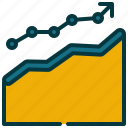 graph, growth, report, presentation