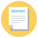 account, business report, document, file, report
