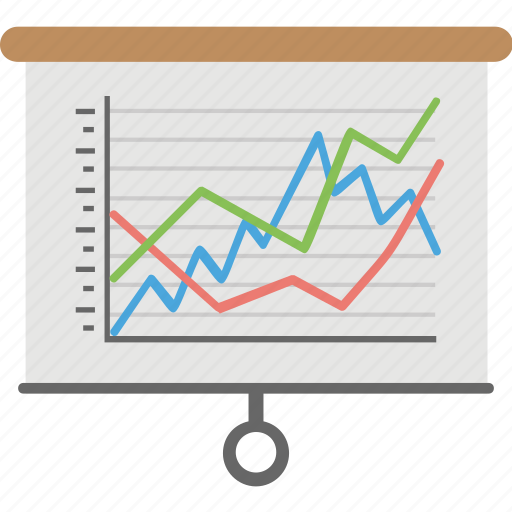 Curve fitting, financial chart, line chart, line graph, run charts, statistical chart icon - Download on Iconfinder
