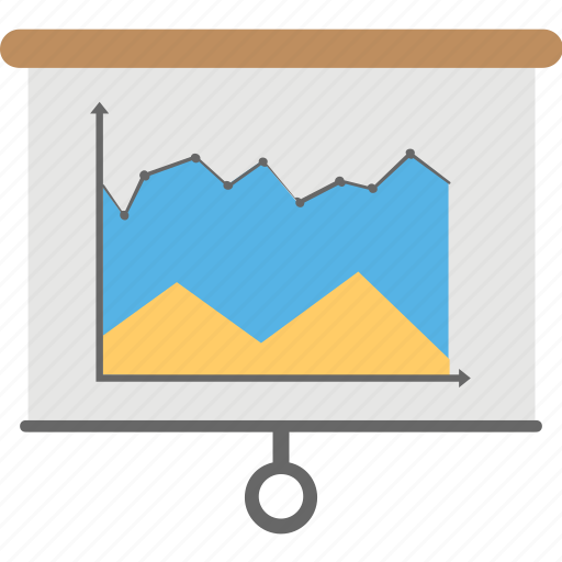 Area graph, area graph presentation, charting application, graphical representation, layered area chart icon - Download on Iconfinder