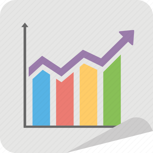 Bar chart, column graph, combination chart, graphical representation, vertical bar graph icon - Download on Iconfinder