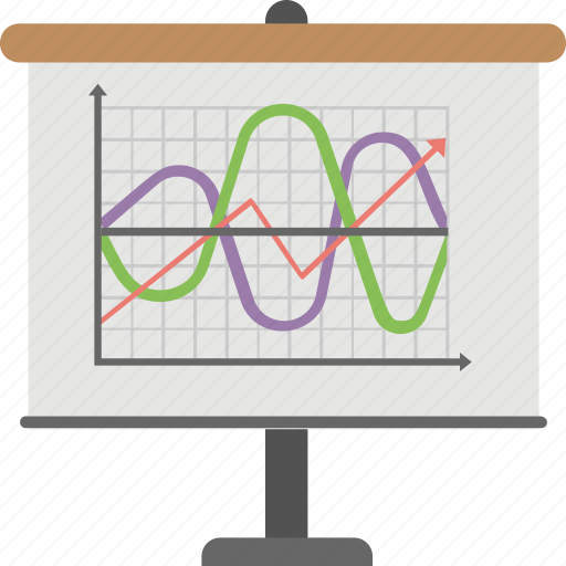 Charting application, graphical representation, projection screen, sine and cosine, sine and cosine graph icon - Download on Iconfinder