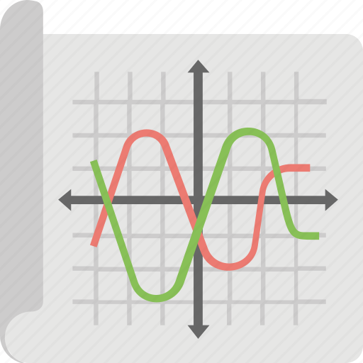 Charting application, graphical representation, projection screen presentation, sine and cosine, sinusoidal graph icon - Download on Iconfinder