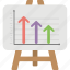 arrow bar chart, bar chart, bar diagram, graphical representation, statistical presentation 