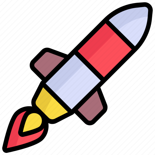 Rocket, launch, startup, missile, spacecraft, fireworks icon - Download on Iconfinder