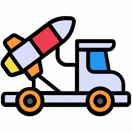 Rocket truck, van, vehicle, transport, travel, car, missile icon - Download on Iconfinder
