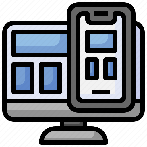 Responsive, internet, electronics, screen, web icon - Download on Iconfinder