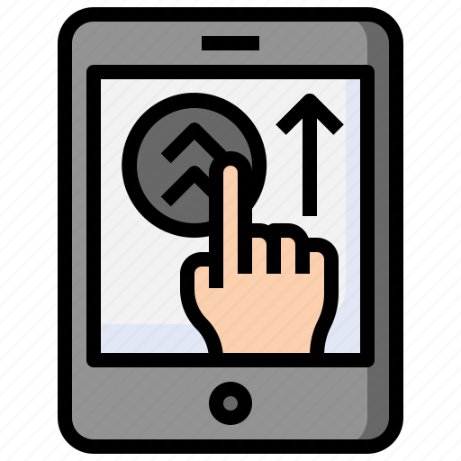 Swipe, up, double, touch, screen, electronics icon - Download on Iconfinder