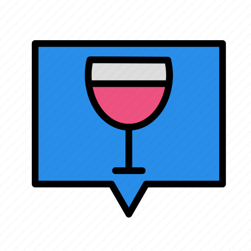 Chat, drink, food, meal, wine icon - Download on Iconfinder