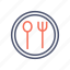 fork, plate, restaurant, spoon 