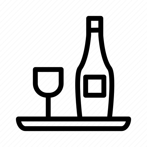 Restaurant, dinner, drink, wine, table, dining, bottle icon - Download on Iconfinder