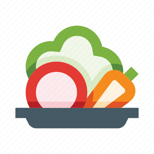Vegetables, salad, fresh, organic, healthy, plate, dish icon - Download on Iconfinder
