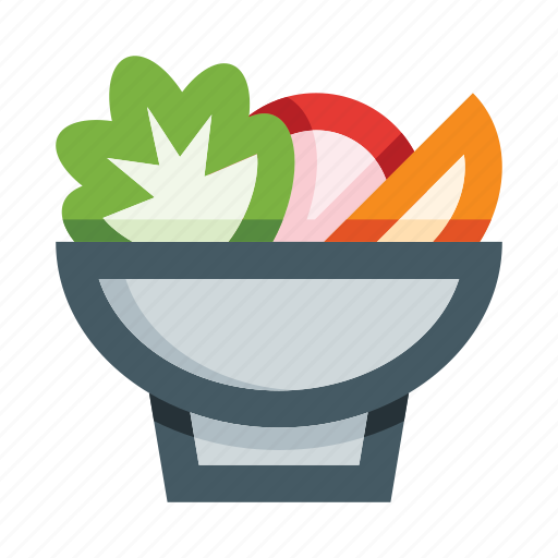 Restaurant, salad, vegetables, plate, bowl, veggies, fresh icon - Download on Iconfinder