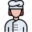chef, woman, restaurant, cafe, food 