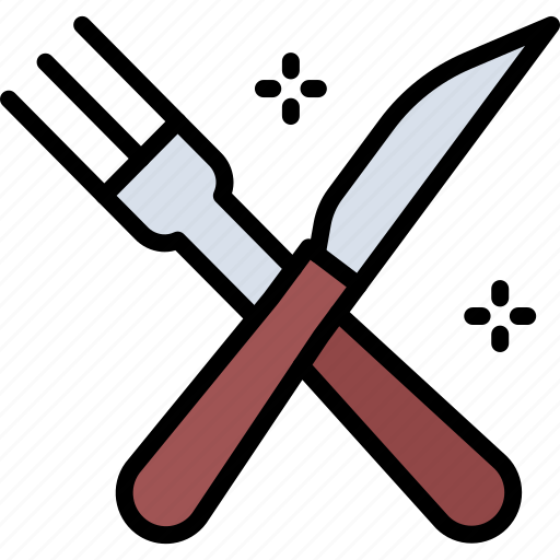 Fork, knife, restaurant, cafe, food icon - Download on Iconfinder